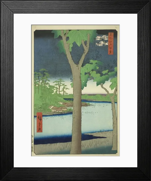 Framed Print : The Paulownia Grove at Akasaka (Akasaka Kiribatake), from the series One Hundred... 1856. Creator: Ando Hiroshige. The Paulownia Grove at Akasaka (Akasaka Kiribatake), from the series One Hundred... 1856. Creator: Ando Hiroshige Framed Print : The Paulownia Grove at Akasaka (Akasaka Kiribatake), from the series One Hundred... 1856. Creator: Ando Hiroshige. The Paulownia Grove at Akasaka (Akasaka Kiribatake), from the series One Hundred... 1856. Creator: Ando Hiroshige
