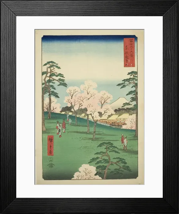 Framed Print : Asuka Hill in the Eastern Capital (Toto Asukayama), from the series Thirty-six Views of... 1858. Creator: Ando Hiroshige. Asuka Hill in the Eastern Capital (Toto Asukayama), from the series Thirty-six Views of... 1858 Framed Print : Asuka Hill in the Eastern Capital (Toto Asukayama), from the series Thirty-six Views of... 1858. Creator: Ando Hiroshige. Asuka Hill in the Eastern Capital (Toto Asukayama), from the series Thirty-six Views of... 1858