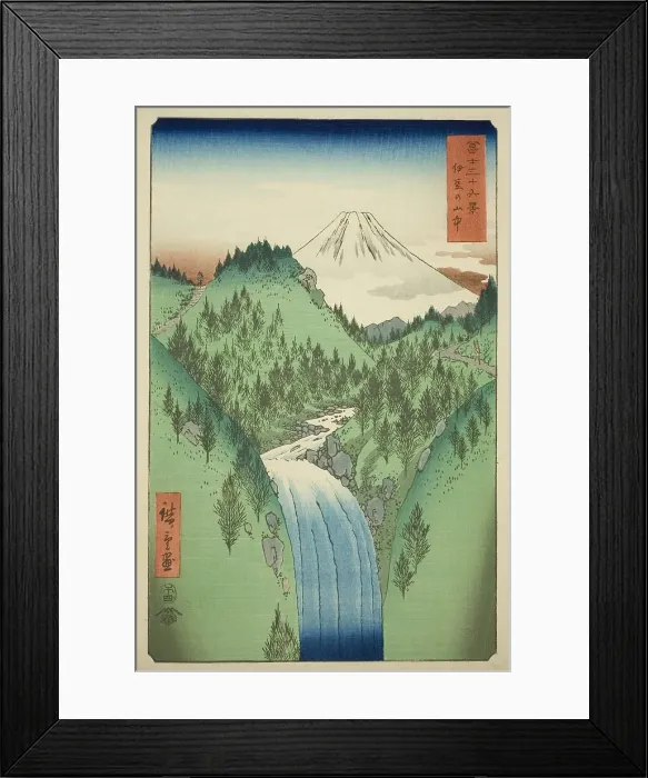 Framed Print : In the Mountains of Izu Province (Izu no sanchu), from the series Thirty-six Views of... 1858. Creator: Ando Hiroshige. In the Mountains of Izu Province (Izu no sanchu), from the series Thirty-six Views of... 1858. Creator: Ando Hiroshige Framed Print : In the Mountains of Izu Province (Izu no sanchu), from the series Thirty-six Views of... 1858. Creator: Ando Hiroshige. In the Mountains of Izu Province (Izu no sanchu), from the series Thirty-six Views of... 1858. Creator: Ando Hiroshige