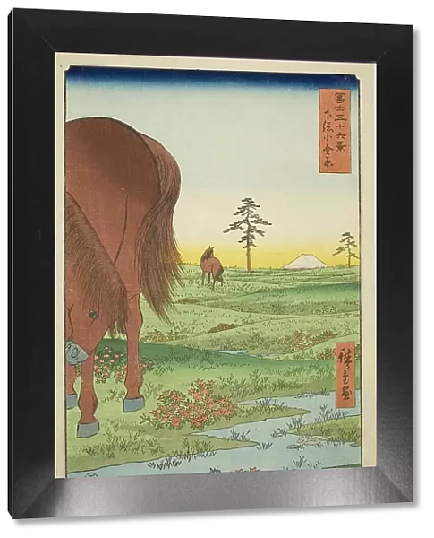 Kogane Plain in Shimosa Province (Shimosa Koganehara), from the series 'Thirty-six... 1858. Creator: Ando Hiroshige. Kogane Plain in Shimosa Province (Shimosa Koganehara), from the series 'Thirty-six... 1858. Creator: Ando Hiroshige