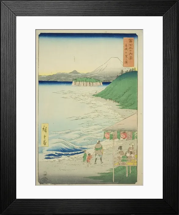 Framed Print : Shichiri Beach in Sagami Province (Sagami Shichirigahama), from the series Thirty-six... 1858. Creator: Ando Hiroshige. Shichiri Beach in Sagami Province (Sagami Shichirigahama), from the series Thirty-six... 1858. Creator: Ando Hiroshige Framed Print : Shichiri Beach in Sagami Province (Sagami Shichirigahama), from the series Thirty-six... 1858. Creator: Ando Hiroshige. Shichiri Beach in Sagami Province (Sagami Shichirigahama), from the series Thirty-six... 1858. Creator: Ando Hiroshige