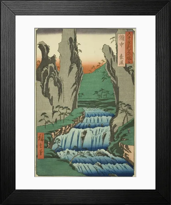 Framed Print : Bitchu Province: Gokei (Bitchu, Gokei), from the series Famous Places in the Sixty-odd... 1853. Creator: Ando Hiroshige. Bitchu Province: Gokei (Bitchu, Gokei), from the series Famous Places in the Sixty-odd... 1853. Creator: Ando Hiroshige Framed Print : Bitchu Province: Gokei (Bitchu, Gokei), from the series Famous Places in the Sixty-odd... 1853. Creator: Ando Hiroshige. Bitchu Province: Gokei (Bitchu, Gokei), from the series Famous Places in the Sixty-odd... 1853. Creator: Ando Hiroshige