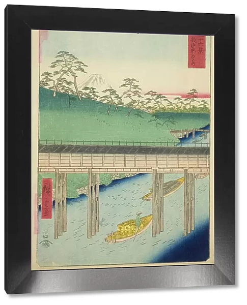 Ochanomizu in the Eastern Capital (Toto Ochanomizu), from the series 'Thirty-six Views... 1858. Creator: Ando Hiroshige. Ochanomizu in the Eastern Capital (Toto Ochanomizu), from the series 'Thirty-six Views... 1858. Creator: Ando Hiroshige