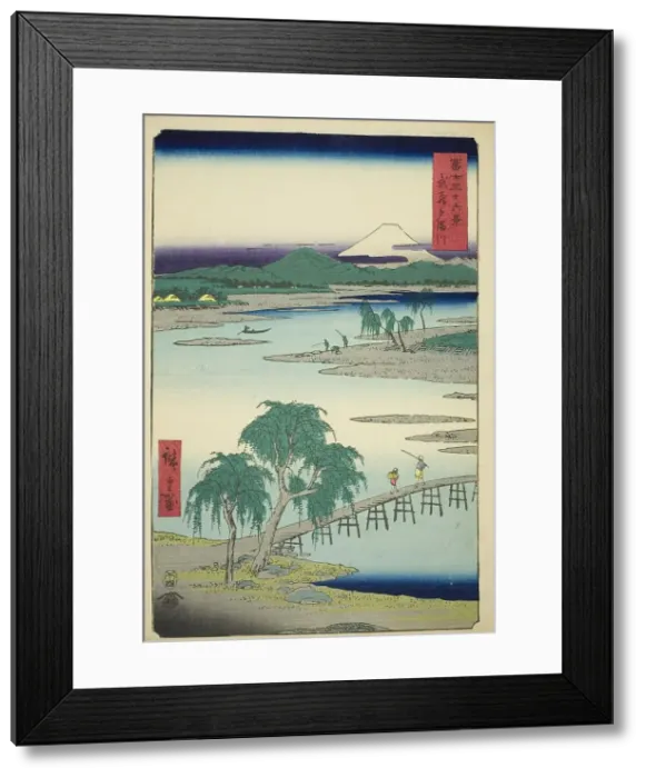 Framed Print : Tama River in Musashi Province (Musashi Tamagawa), from the series Thirty-six Views... 1858. Creator: Ando Hiroshige. Tama River in Musashi Province (Musashi Tamagawa), from the series Thirty-six Views... 1858. Creator: Ando Hiroshige Framed Print : Tama River in Musashi Province (Musashi Tamagawa), from the series Thirty-six Views... 1858. Creator: Ando Hiroshige. Tama River in Musashi Province (Musashi Tamagawa), from the series Thirty-six Views... 1858. Creator: Ando Hiroshige