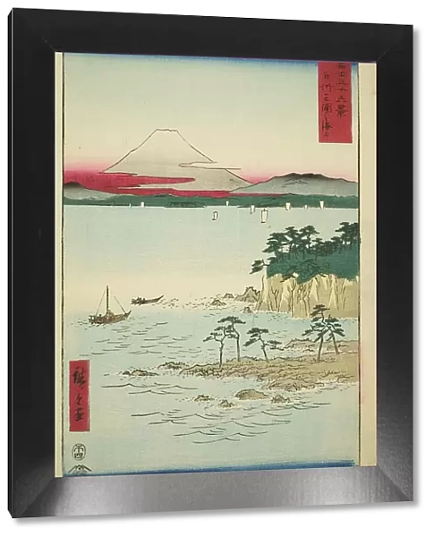 The Sea at Miura in Sagami Province (Soshu Miura no kaijo), from the series 'Thirty-six... 1858. Creator: Ando Hiroshige. The Sea at Miura in Sagami Province (Soshu Miura no kaijo), from the series 'Thirty-six... 1858. Creator: Ando Hiroshige