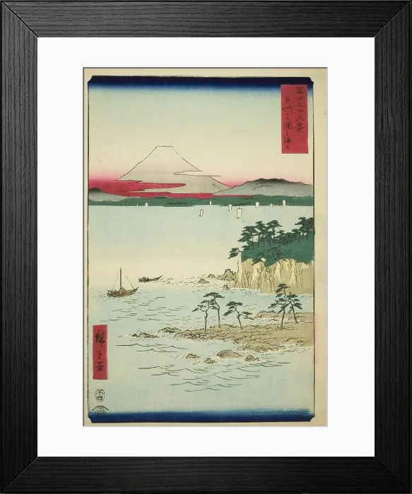 Framed Print : The Sea at Miura in Sagami Province (Soshu Miura no kaijo), from the series Thirty-six... 1858. Creator: Ando Hiroshige. The Sea at Miura in Sagami Province (Soshu Miura no kaijo), from the series Thirty-six... 1858. Creator: Ando Hiroshige Framed Print : The Sea at Miura in Sagami Province (Soshu Miura no kaijo), from the series Thirty-six... 1858. Creator: Ando Hiroshige. The Sea at Miura in Sagami Province (Soshu Miura no kaijo), from the series Thirty-six... 1858. Creator: Ando Hiroshige