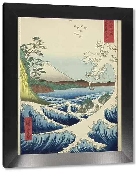 The Sea off Satta in Suruga Province (Suruga Satta kaijo), from the series 'Thirty-six Views...1858 Creator: Ando Hiroshige. The Sea off Satta in Suruga Province (Suruga Satta kaijo)
