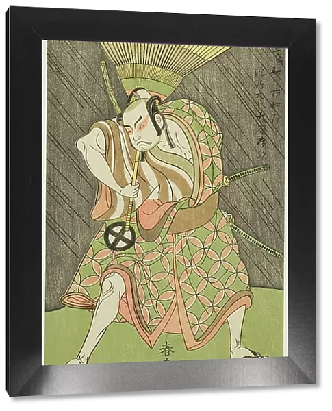 The Actor Otani Hiroji III, Probably as Ukishima Daihachi in the Play Shinasadame Soma... c. 1770. Creator: Shunsho