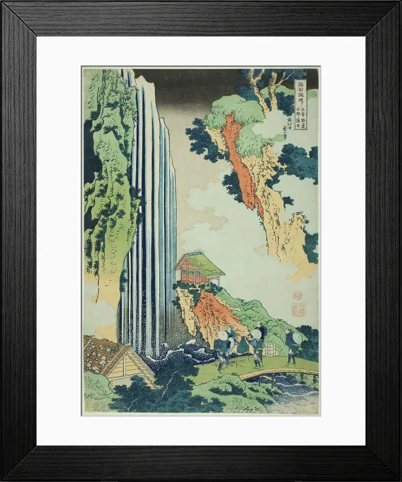 Framed Print : Ono Falls on the Kisokaido (Kisokaido Ono no bakufu), from the series A Tour of Water... c. 1833. Creator: Hokusai. Ono Falls on the Kisokaido (Kisokaido Ono no bakufu), from the series A Tour of Water... c. 1833. Creator: Hokusai Framed Print : Ono Falls on the Kisokaido (Kisokaido Ono no bakufu), from the series A Tour of Water... c. 1833. Creator: Hokusai. Ono Falls on the Kisokaido (Kisokaido Ono no bakufu), from the series A Tour of Water... c. 1833. Creator: Hokusai