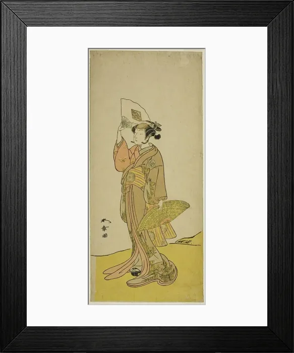 Framed Print : The Actor Nakamura Matsue I as Kasaya Sankatsu (?) in the Play Hana no Gosho... c. 1772. Creator: Shunsho Framed Print : The Actor Nakamura Matsue I as Kasaya Sankatsu (?) in the Play Hana no Gosho... c. 1772. Creator: Shunsho