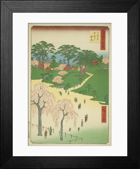 Framed Print : Temple Gardens in Nippori (Nippori jiin no rinsen), from the series One Hundred Famous... 1857. Creator: Ando Hiroshige. Temple Gardens in Nippori (Nippori jiin no rinsen), from the series One Hundred Famous... 1857. Creator: Ando Hiroshige Framed Print : Temple Gardens in Nippori (Nippori jiin no rinsen), from the series One Hundred Famous... 1857. Creator: Ando Hiroshige. Temple Gardens in Nippori (Nippori jiin no rinsen), from the series One Hundred Famous... 1857. Creator: Ando Hiroshige