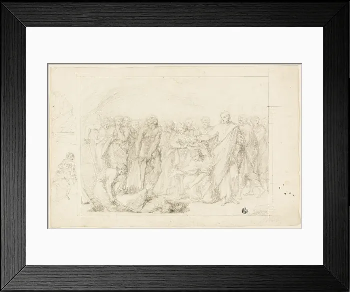 Framed Print : Death of Ananias, n.d. Creator: Benjamin West Framed Print : Death of Ananias, n.d. Creator: Benjamin West