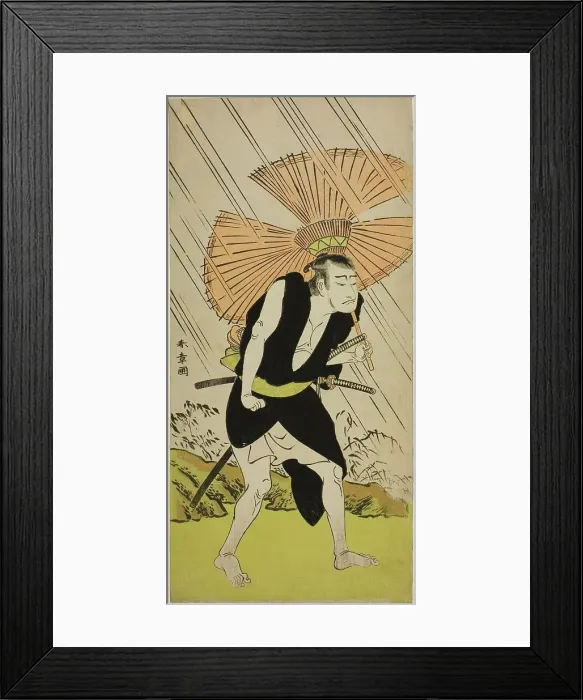 Framed Print : The Actor Nakamura Nakazo I as Ono Sadakuro in the Play Kanadehon Chushingura... c. 1776. Creator: Shunsho Framed Print : The Actor Nakamura Nakazo I as Ono Sadakuro in the Play Kanadehon Chushingura... c. 1776. Creator: Shunsho