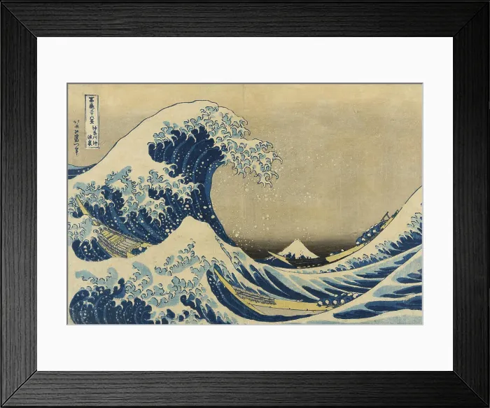 Framed Print : Under the Wave off Kanagawa (Kanagawa oki nami ura), also known as The Great Wave, from... 1830 / 33. Creator: Hokusai Framed Print : Under the Wave off Kanagawa (Kanagawa oki nami ura), also known as The Great Wave, from... 1830 / 33. Creator: Hokusai