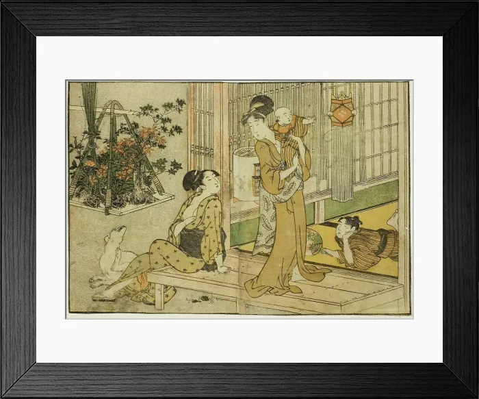 Framed Print : Bon Festival Lanterns and Plant Seller, from the illustrated book Picture Book... New Year, 1801. Creator: Kitagawa Utamaro. Bon Festival Lanterns and Plant Seller, from the illustrated book Picture Book... New Year, 1801 Framed Print : Bon Festival Lanterns and Plant Seller, from the illustrated book Picture Book... New Year, 1801. Creator: Kitagawa Utamaro. Bon Festival Lanterns and Plant Seller, from the illustrated book Picture Book... New Year, 1801