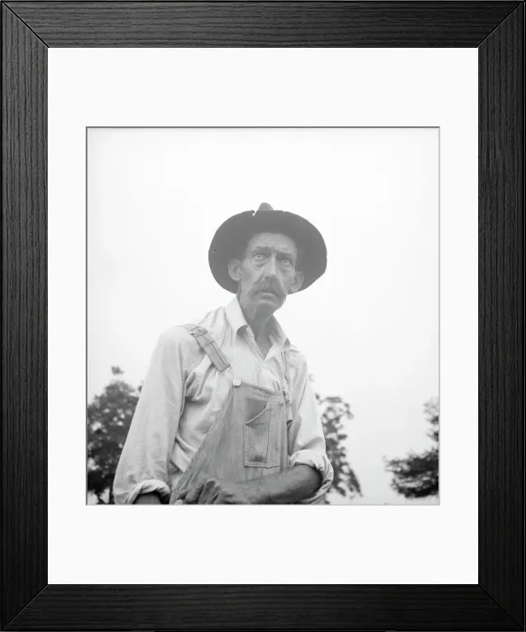 Framed Print : Tenant farmer near Thomaston, Georgia, 1936. Creator: Dorothea Lange Framed Print : Tenant farmer near Thomaston, Georgia, 1936. Creator: Dorothea Lange