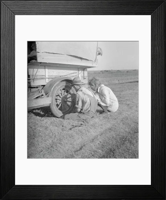 Framed Print : Family between Dallas and Austin, Texas, 1936. Creator: Dorothea Lange Framed Print : Family between Dallas and Austin, Texas, 1936. Creator: Dorothea Lange