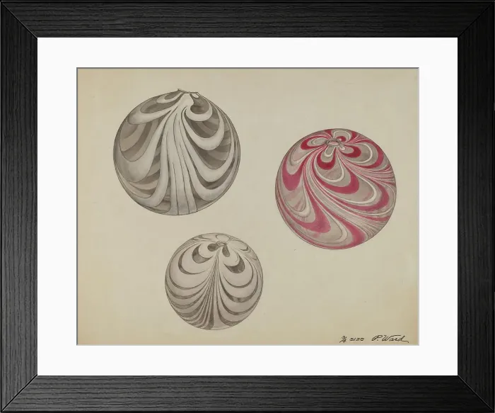 Framed Print : Witch Ball, c. 1937. Creator: Paul Ward Framed Print : Witch Ball, c. 1937. Creator: Paul Ward