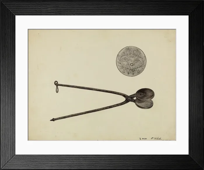 Framed Print : Wafer Iron, c. 1936. Creator: Paul Ward Framed Print : Wafer Iron, c. 1936. Creator: Paul Ward