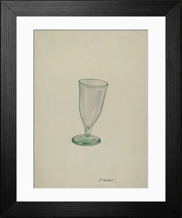 Framed Print : Wine Glass, c. 1940. Creator: Paul Ward Framed Print : Wine Glass, c. 1940. Creator: Paul Ward