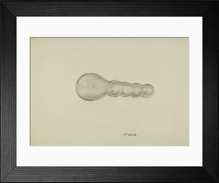 Framed Print : Glass Darning Ball, c. 1941. Creator: Paul Ward Framed Print : Glass Darning Ball, c. 1941. Creator: Paul Ward
