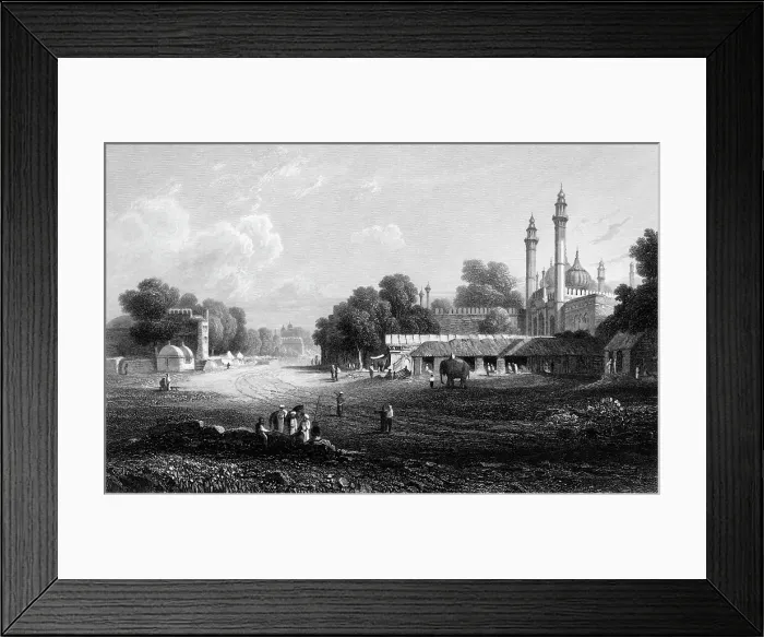 Framed Print : Delhi, 1834. Creator: William Purser Framed Print : Delhi, 1834. Creator: William Purser