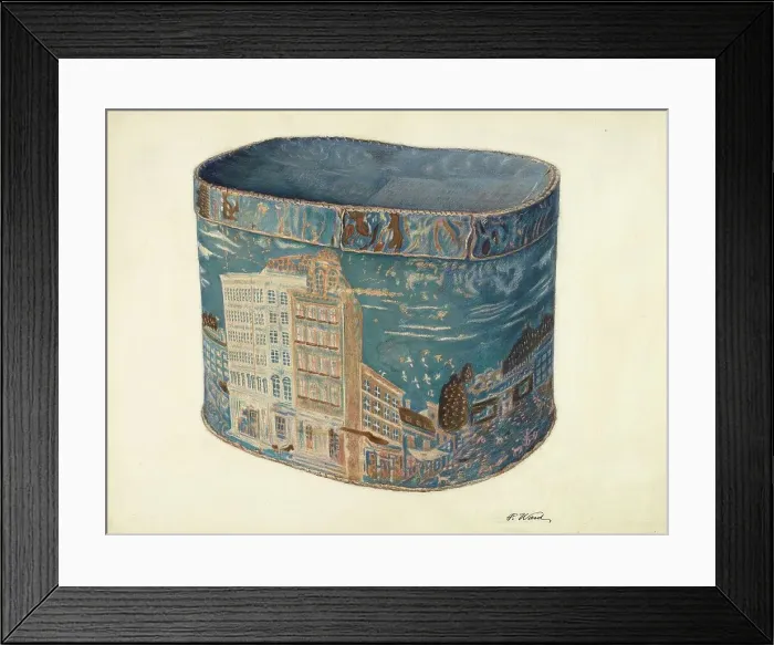 Framed Print : Bandbox, c. 1939. Creator: Paul Ward Framed Print : Bandbox, c. 1939. Creator: Paul Ward