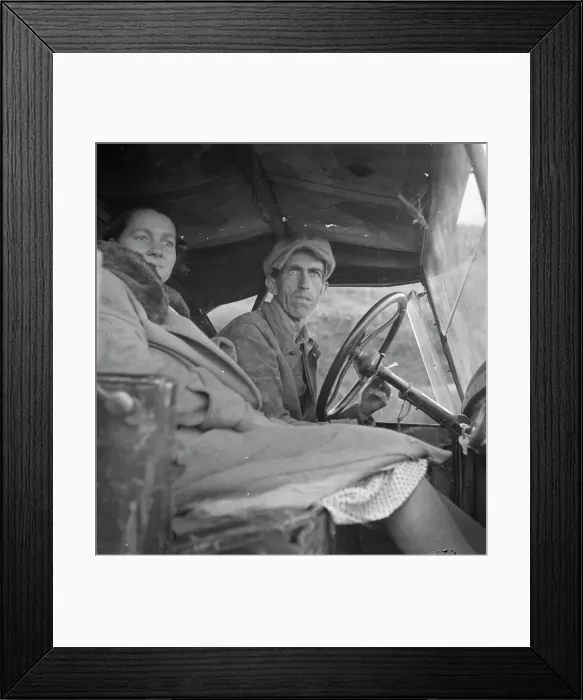 Framed Print : Once a Missouri farmer, now a migratory farm laborer on the Pacific Coast, California, 1936. Creator: Dorothea Lange Framed Print : Once a Missouri farmer, now a migratory farm laborer on the Pacific Coast, California, 1936. Creator: Dorothea Lange