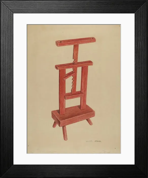 Framed Print : Candle Stand, c. 1938. Creator: Paul Ward Framed Print : Candle Stand, c. 1938. Creator: Paul Ward