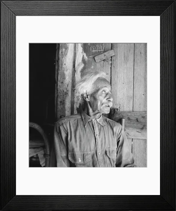 Framed Print : Bob Lemmons, Carrizo Springs, Texas. Born a slave about 1850, south of San Antonio, Texas, 1936. Creator: Dorothea Lange Framed Print : Bob Lemmons, Carrizo Springs, Texas. Born a slave about 1850, south of San Antonio, Texas, 1936. Creator: Dorothea Lange