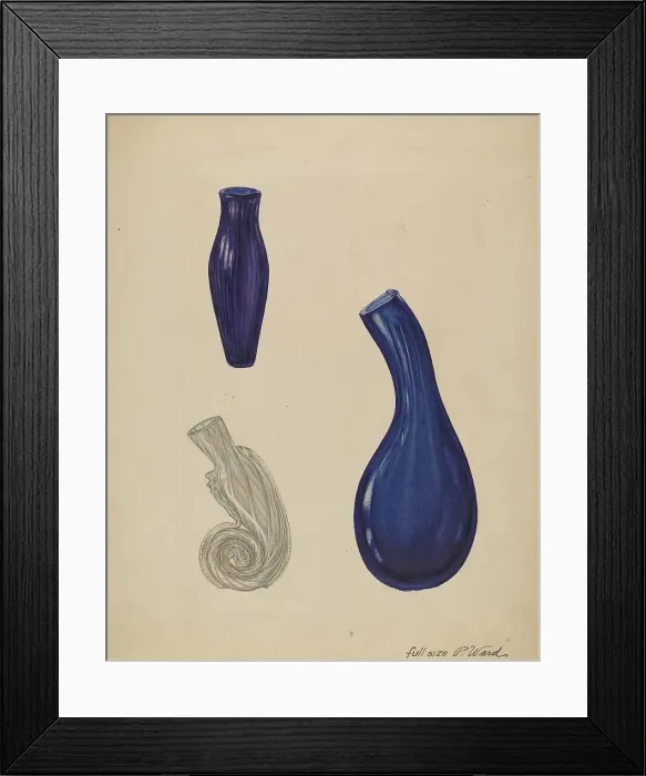 Framed Print : Scent Bottle, c. 1937. Creator: Paul Ward Framed Print : Scent Bottle, c. 1937. Creator: Paul Ward