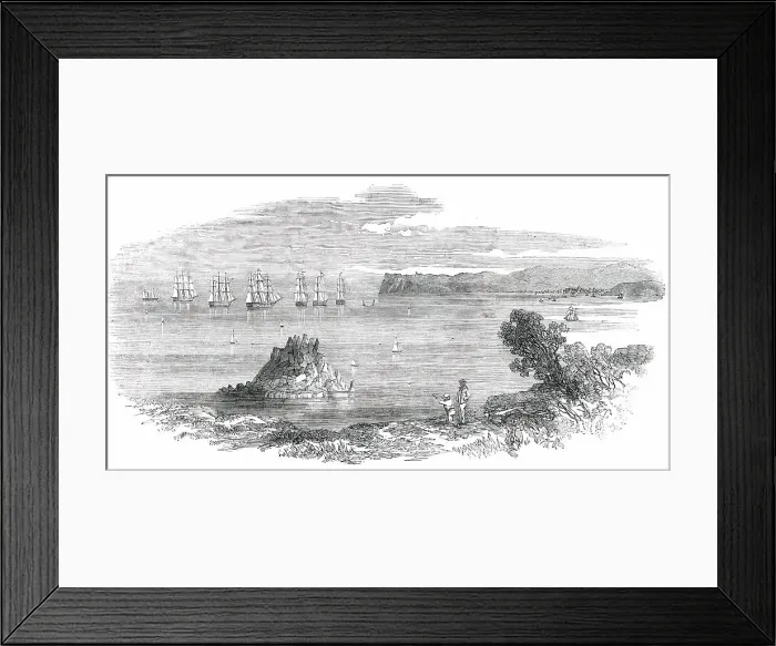 Framed Print : French Fleet in Torbay, 1850. Creator: Unknown Framed Print : French Fleet in Torbay, 1850. Creator: Unknown