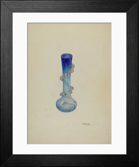 Framed Print : Small Vase, c. 1938. Creator: Paul Ward Framed Print : Small Vase, c. 1938. Creator: Paul Ward