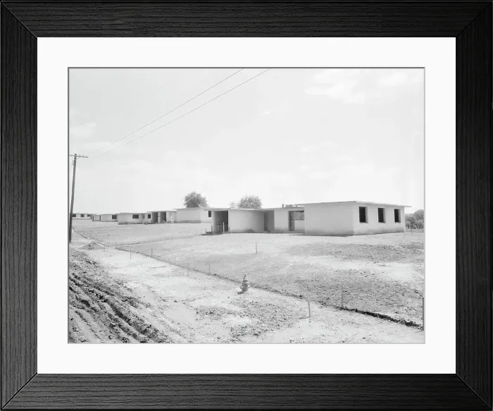 Framed Print : Home under construction, Hightstown, New Jersey, 1936. Creator: Dorothea Lange Framed Print : Home under construction, Hightstown, New Jersey, 1936. Creator: Dorothea Lange
