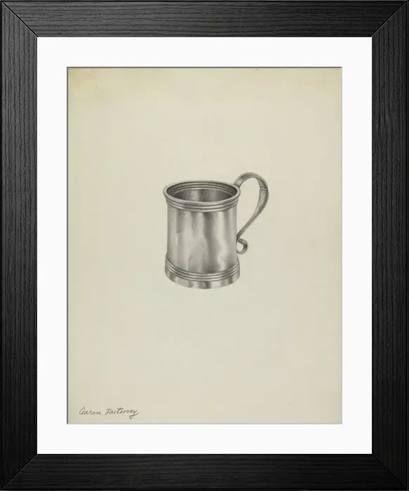 Framed Print : Silver Mug, c. 1938. Creator: Aaron Fastovsky Framed Print : Silver Mug, c. 1938. Creator: Aaron Fastovsky