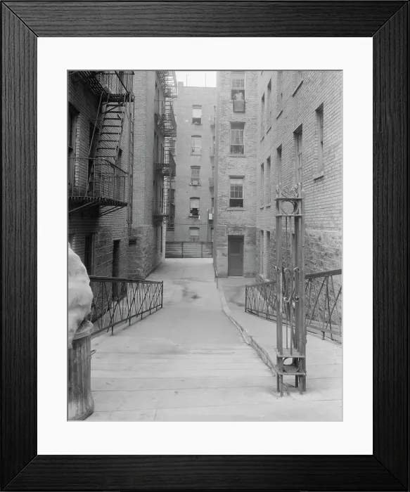 Framed Print : One of the better apartment houses, Hightstown, New Jersey, 1936. Creator: Dorothea Lange Framed Print : One of the better apartment houses, Hightstown, New Jersey, 1936. Creator: Dorothea Lange