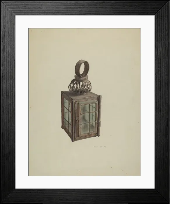 Framed Print : Lantern, c. 1938. Creator: Roy Weber Framed Print : Lantern, c. 1938. Creator: Roy Weber