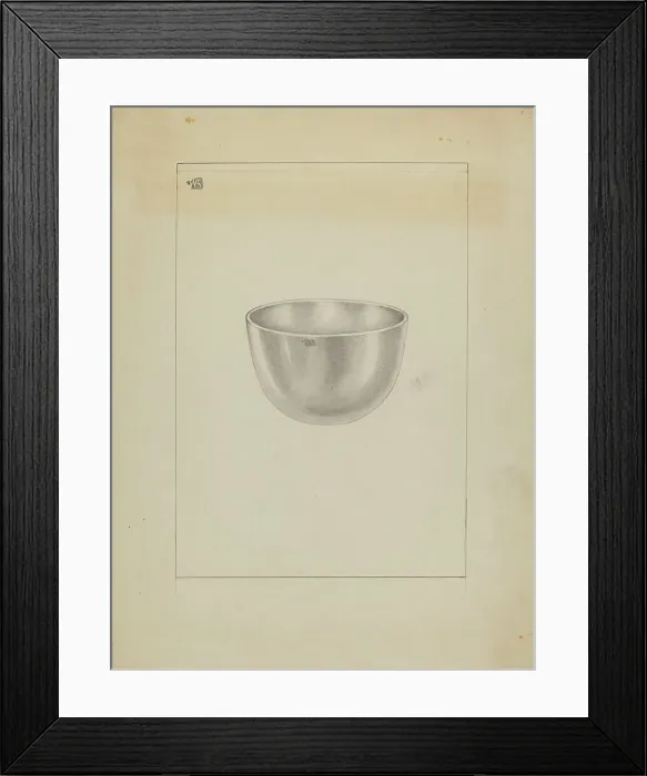 Framed Print : Silver Bowl, 1935 / 1942. Creator: Michael Fenga Framed Print : Silver Bowl, 1935 / 1942. Creator: Michael Fenga