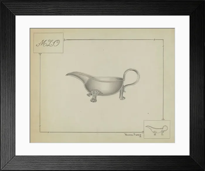 Framed Print : Silver Pitcher, c. 1936. Creator: Michael Fenga Framed Print : Silver Pitcher, c. 1936. Creator: Michael Fenga
