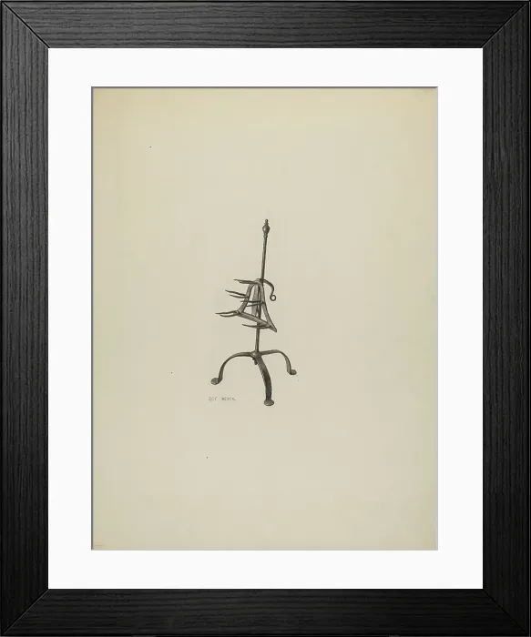 Framed Print : Trivet, c. 1938. Creator: Roy Weber