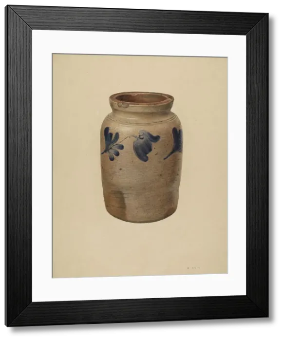 Framed Print : Jar, c. 1939. Creator: Elsie Wein Framed Print : Jar, c. 1939. Creator: Elsie Wein