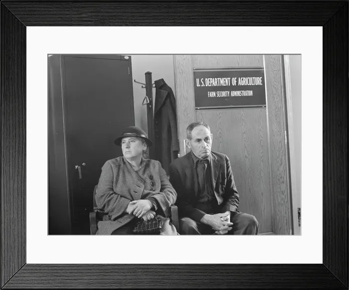 Framed Print : Tenant Purchase applicants, Stockton, California, 1938. Creator: Dorothea Lange Framed Print : Tenant Purchase applicants, Stockton, California, 1938. Creator: Dorothea Lange