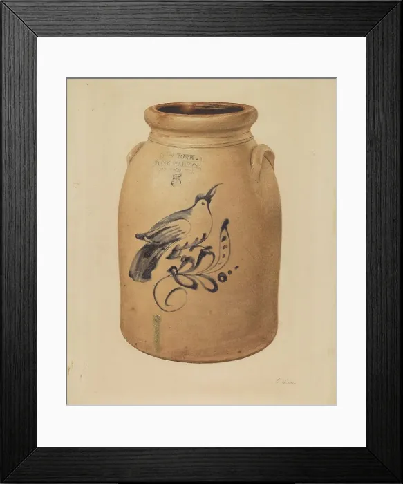 Framed Print : Jar, 1935 / 1942. Creator: Elsie Wein Framed Print : Jar, 1935 / 1942. Creator: Elsie Wein