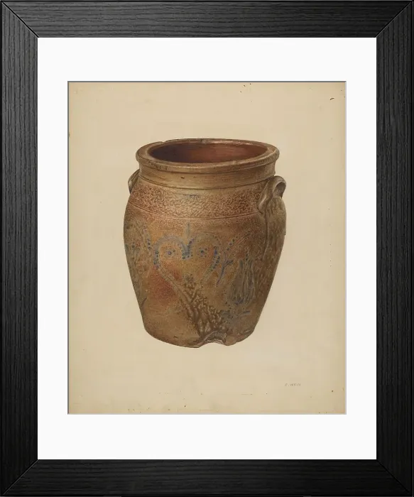 Framed Print : Crock, c. 1939. Creator: Elsie Wein Framed Print : Crock, c. 1939. Creator: Elsie Wein