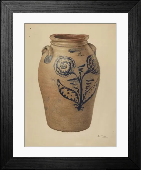 Framed Print : Crock, c. 1939. Creator: Elsie Wein Framed Print : Crock, c. 1939. Creator: Elsie Wein
