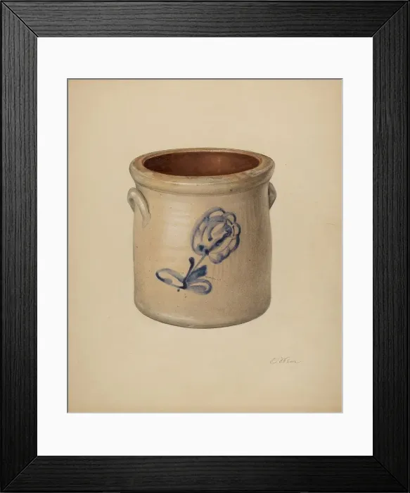 Framed Print : Crock, c. 1938. Creator: Elsie Wein Framed Print : Crock, c. 1938. Creator: Elsie Wein