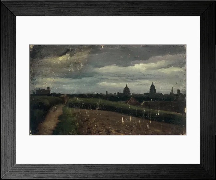 Framed Print : General view of Paris from Gobelins, 1864. Creator: Charles-Emile Cuisin Framed Print : General view of Paris from Gobelins, 1864. Creator: Charles-Emile Cuisin