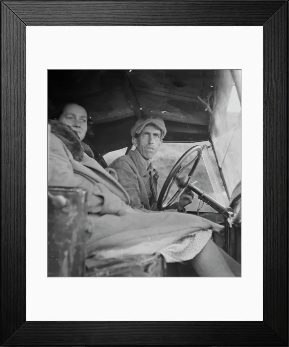 Framed Print : Once a Missouri farmer, now a migratory farm laborer on the Pacific Coast, California, 1936. Creator: Dorothea Lange