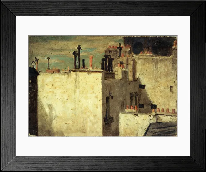 Framed Print : Roofs of Paris, c1870. Creator: Charles-Emile Cuisin Framed Print : Roofs of Paris, c1870. Creator: Charles-Emile Cuisin