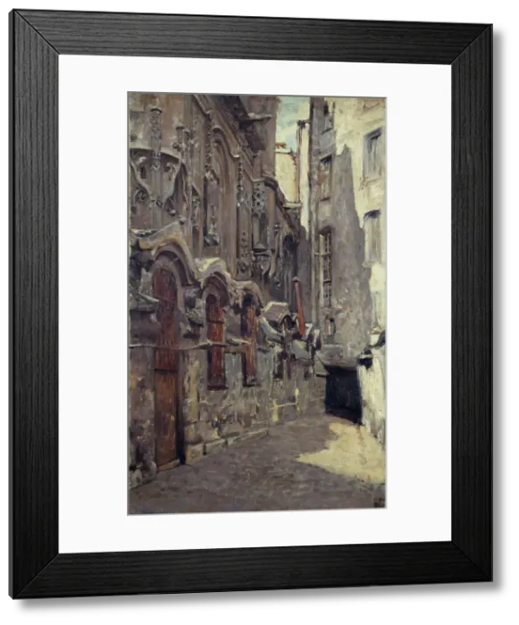 Framed Print : Mass graves of Saint-Gervais-Saint-Protais church, between 1867 and 1908. Creator: Henri Dabadie Framed Print : Mass graves of Saint-Gervais-Saint-Protais church, between 1867 and 1908. Creator: Henri Dabadie